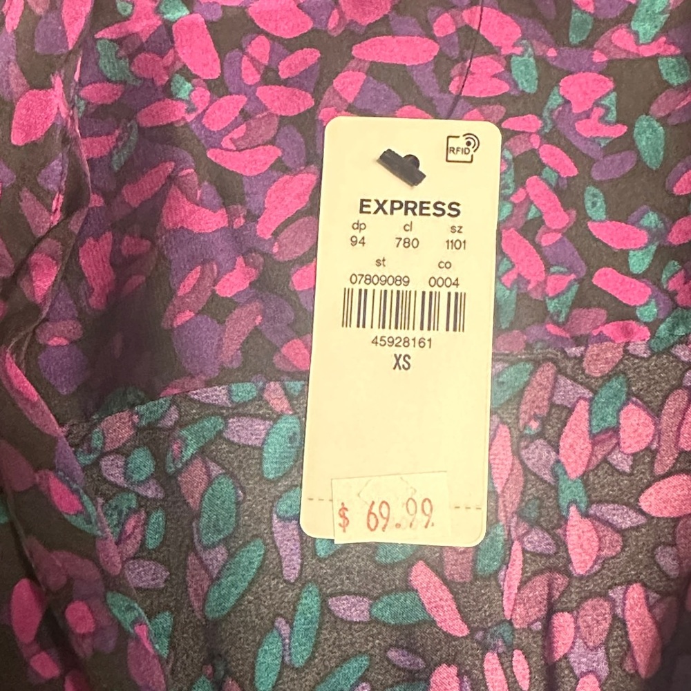 Express Multicolor Patterned Dress NWT - image 2